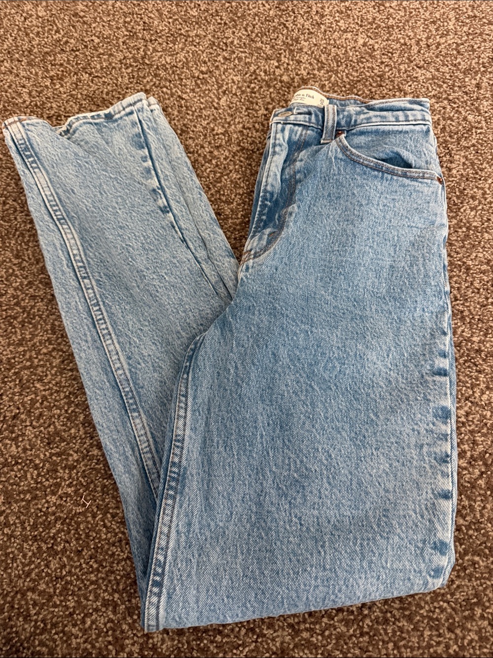 Abercrombie & Fitch Light Blue High-Rise Jeans